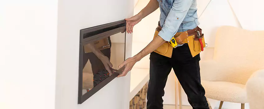 Metal Fireplace Installation in Marion, Iowa