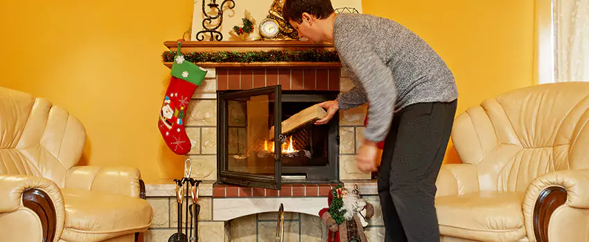 Rusted Metal Fireplace Restoration in Marion, Iowa