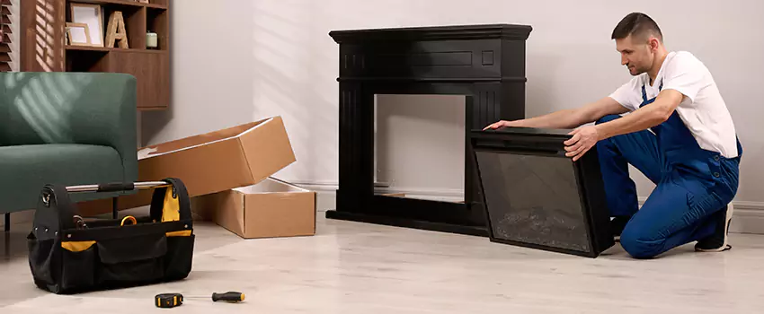 Old Rusted Metal Fireplace Repair And Replacement in Marion, IA